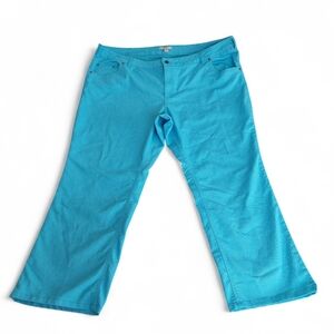 Woman Within 26W Bright Blue Five Pocket Stretch Jeans